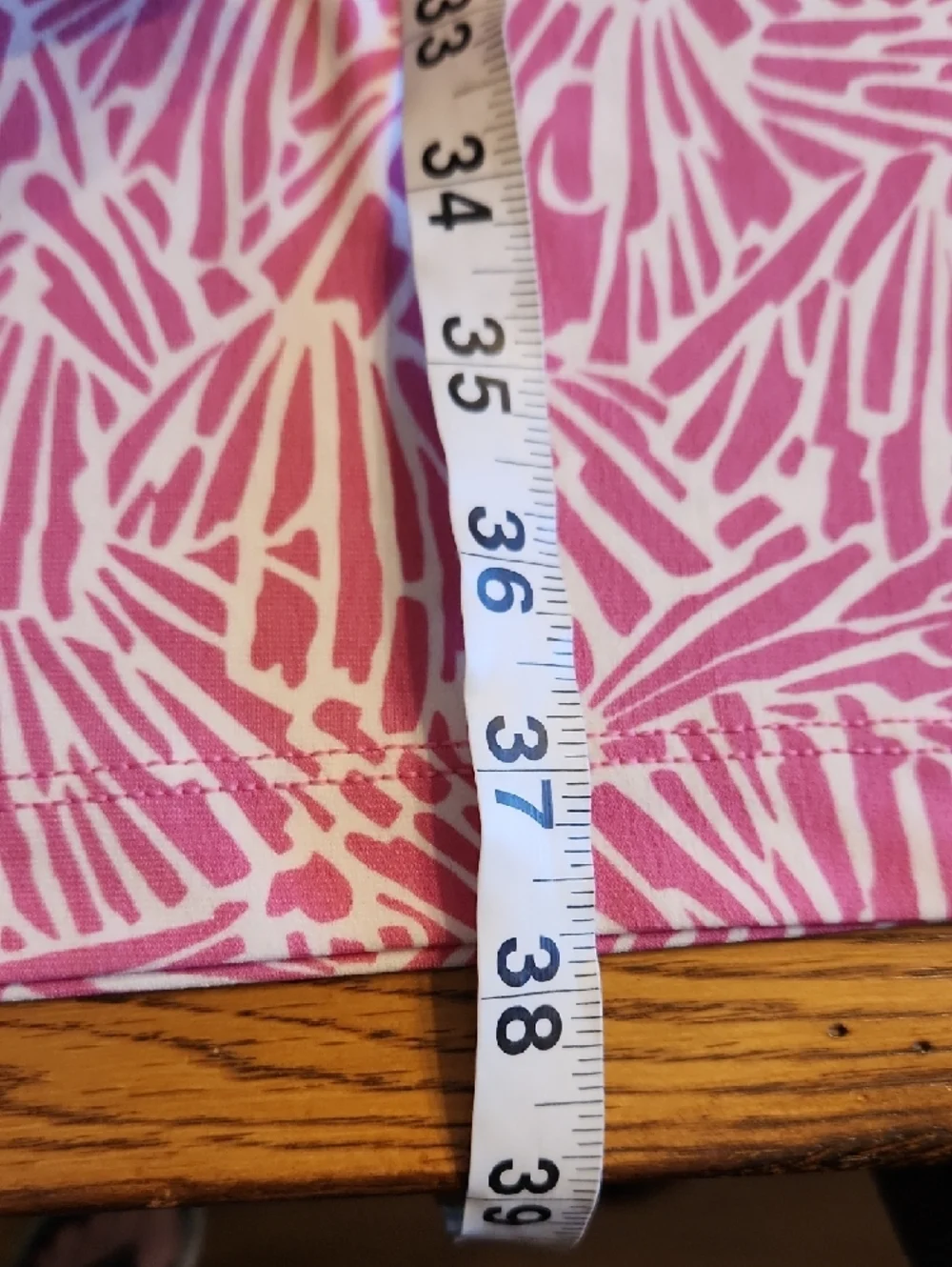 BCBGMaxAzria Pink and White V-Neck Midi Dress - Picture 9 of 12